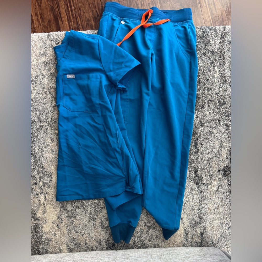 Blue Scrub Set